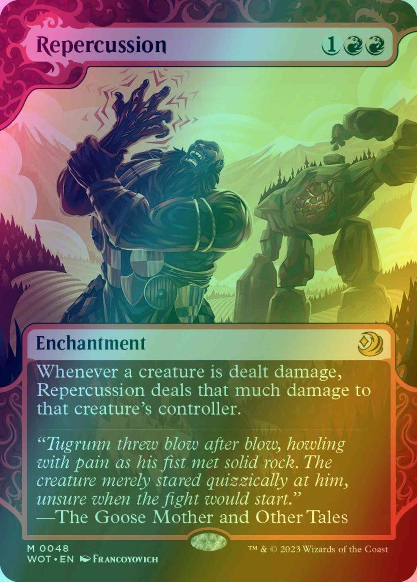 Repercussion [48] [Enchanting Tale Showcase] [Wilds of Eldraine: Enchanting Tales] [Foil]