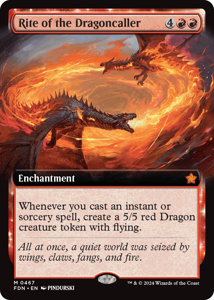 Rite of the Dragoncaller [467] [Extended Art] [Foundations] [Non-Foil]