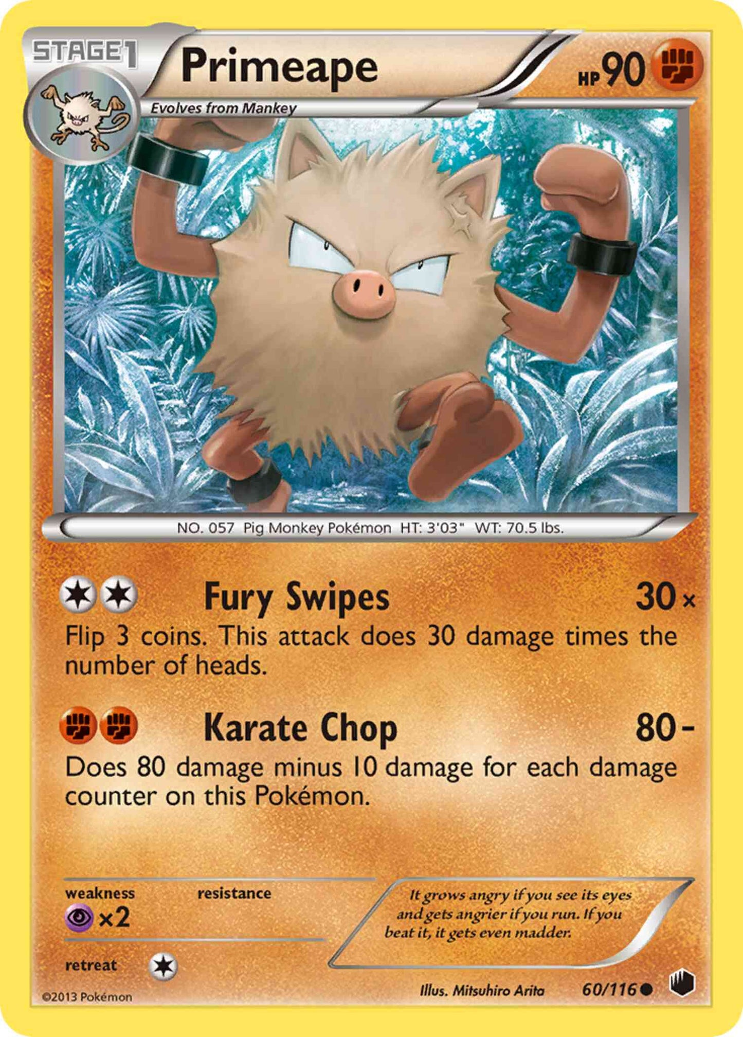 Primeape - 60/116 - Common [bw9-60] [Non-Holo]