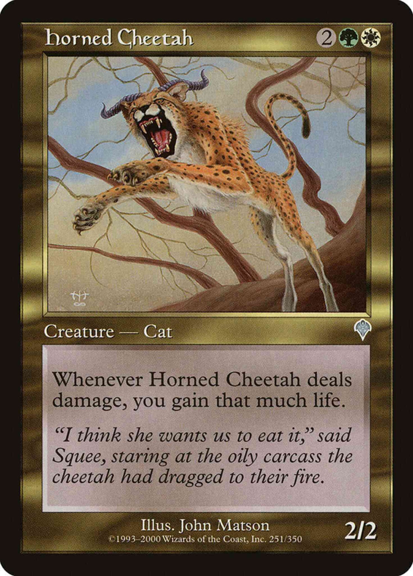 Horned Cheetah [251] [Invasion] [Non-Foil]