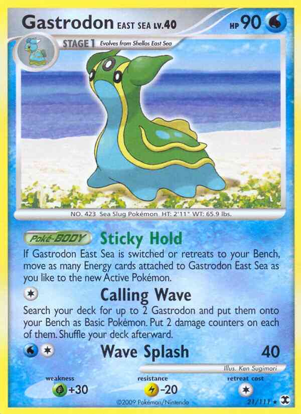 Gastrodon East Sea - 21/111 - Rare [pl2-21] [Reverse Holo]