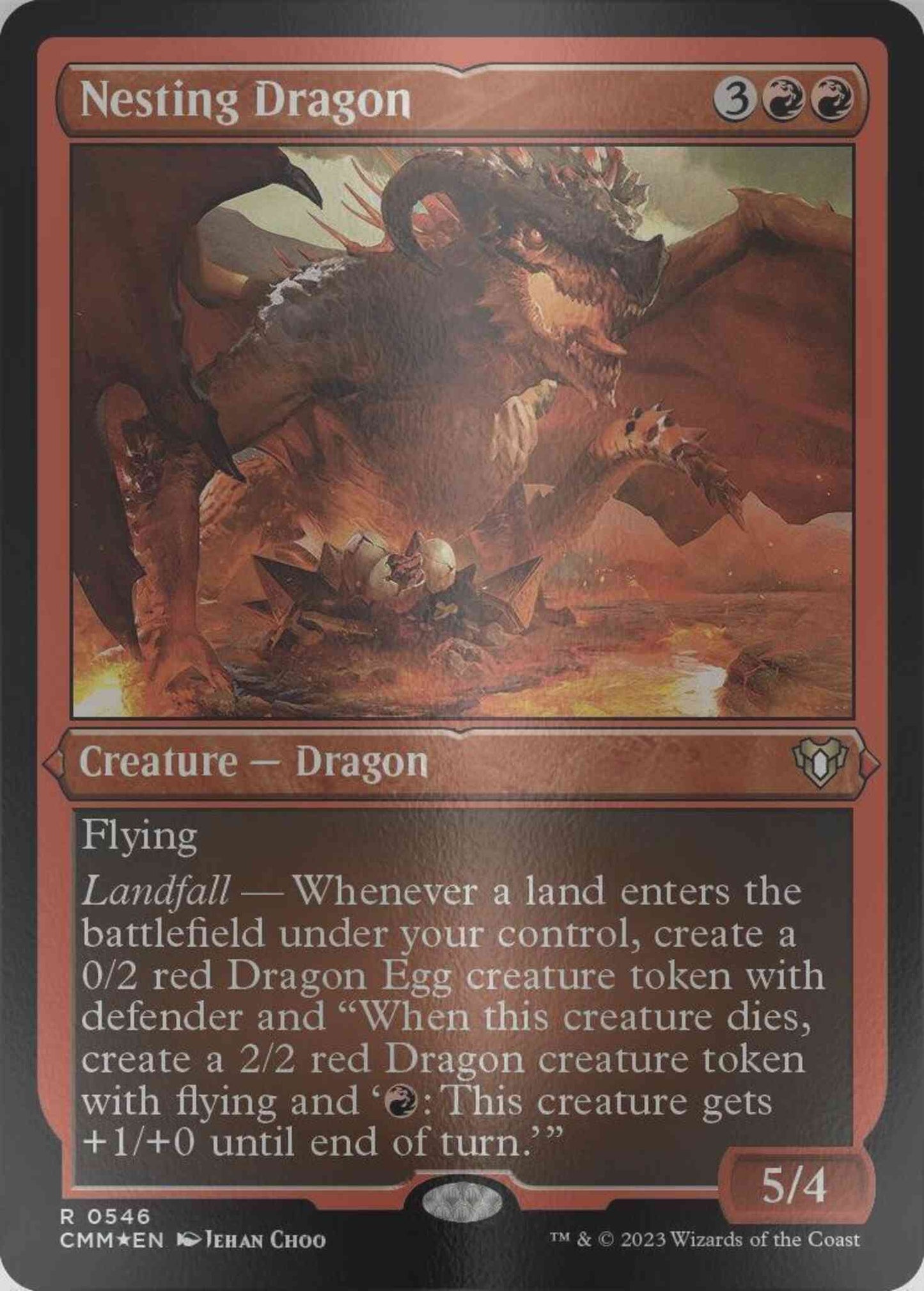 Nesting Dragon [546] [Commander Masters] [Etched Foil]