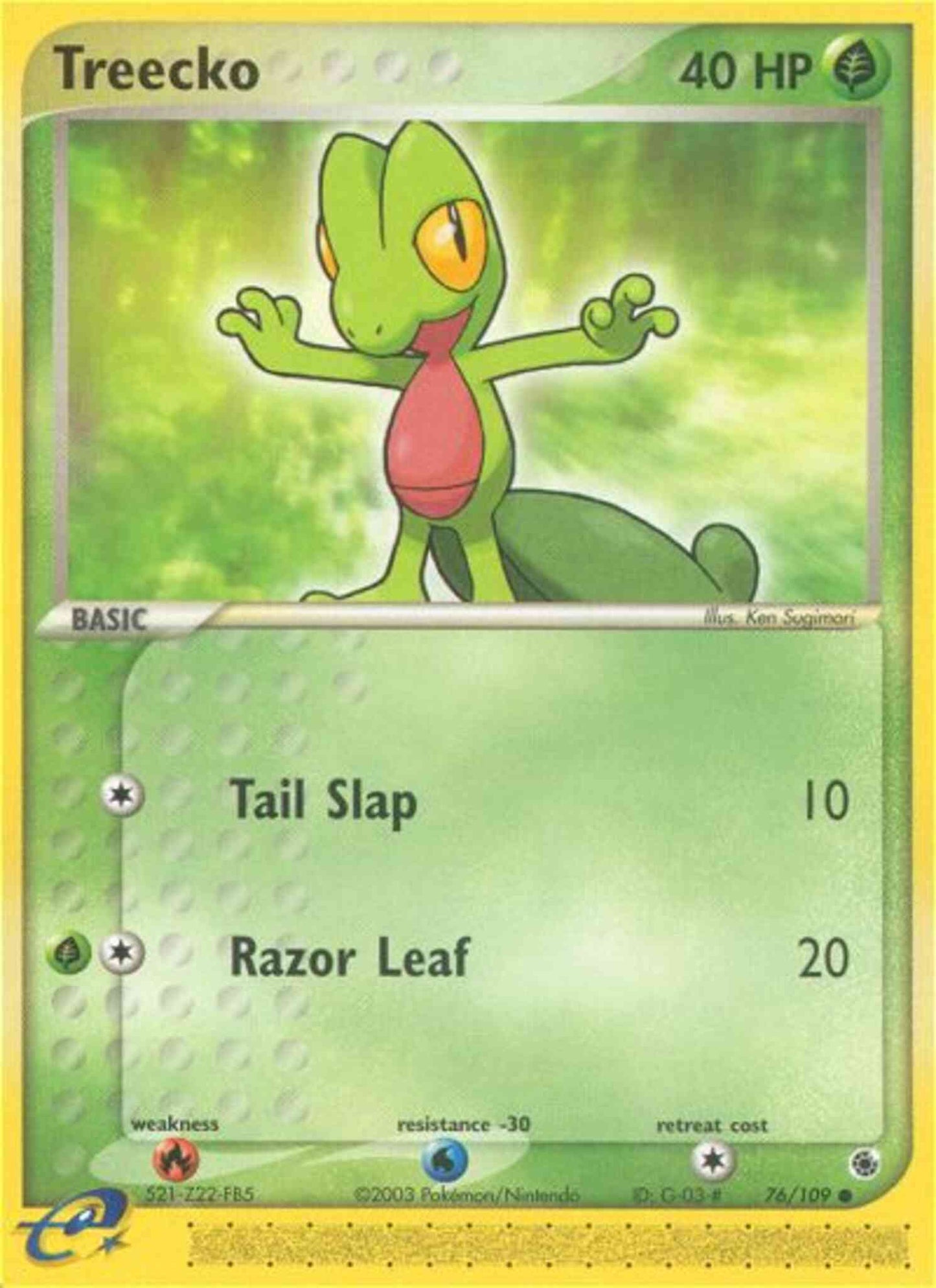 Treecko - 76/109 - Common [ex1-76] [Non-Holo]