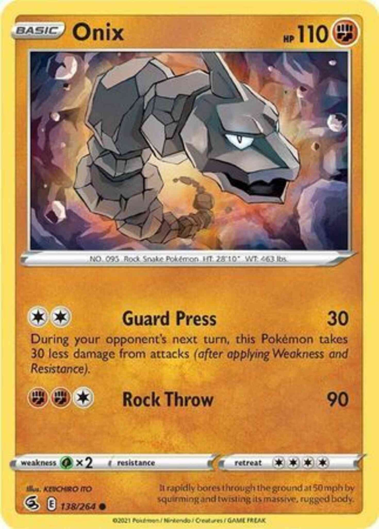 Onix - 138/264 - Common [SWSH8-138] [Non-Holo]