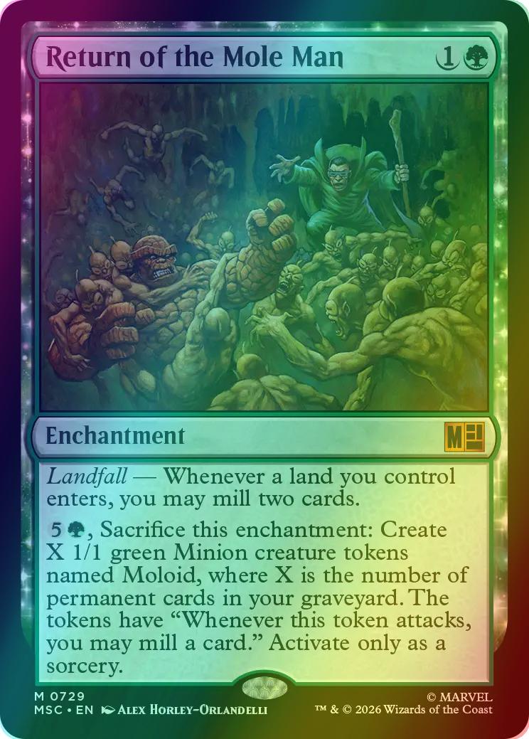 Return of the Mole Man [729] [Jumpstart] [Marvel Super Heroes: Commander] [Foil]