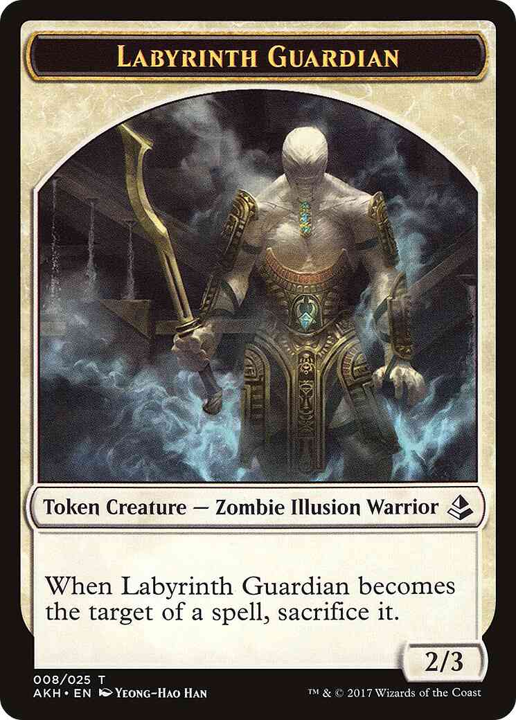 Labyrinth Guardian Token (08) // Warrior Token (17) [Amonkhet Tokens] [Non-Foil]