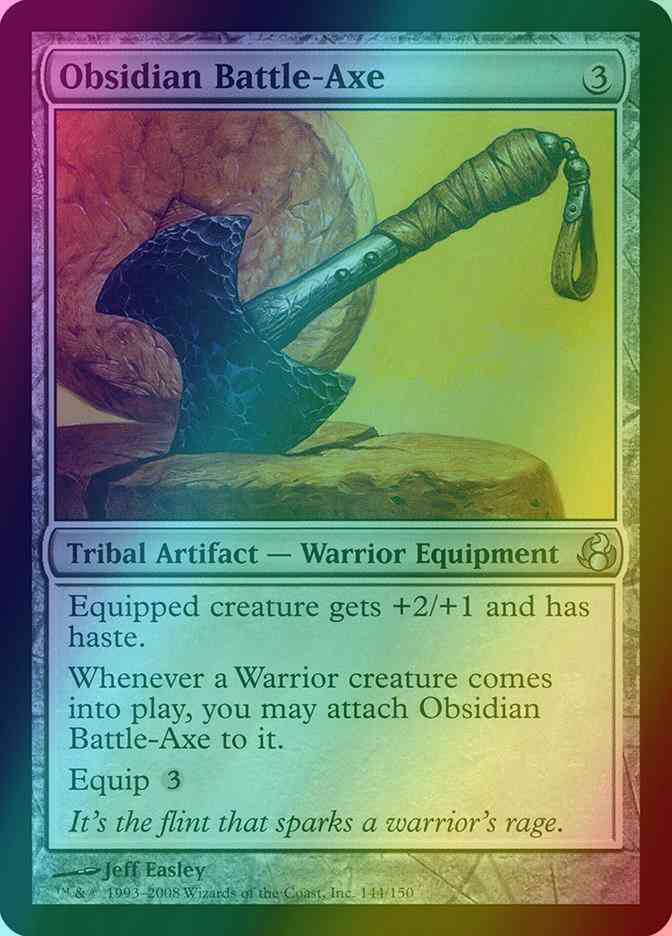 Obsidian Battle-Axe [144] [Morningtide] [Foil]