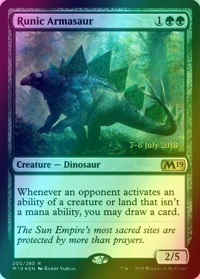 Runic Armasaur [200s] [Core Set 2019 Promos] [Foil]