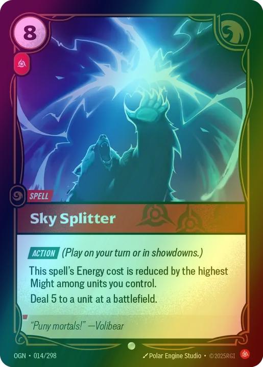 Sky Splitter - 014/298 [Origins] [Foil]