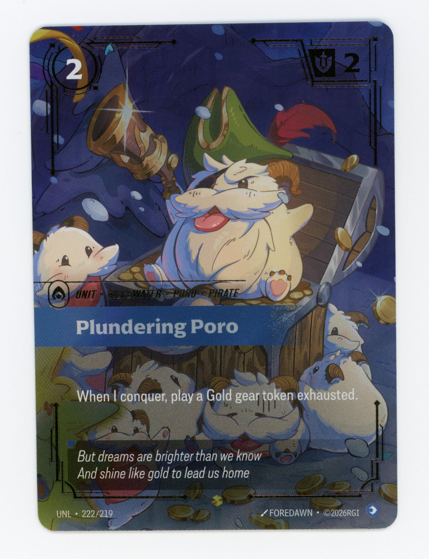 Plundering Poro — Overnumbered|Foil — ID 19221
