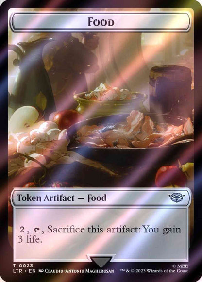 Food Token (23) // Human Soldier Token (14) [The Lord of the Rings: Tales of Middle-earth: Tokens] [Surge Foil]