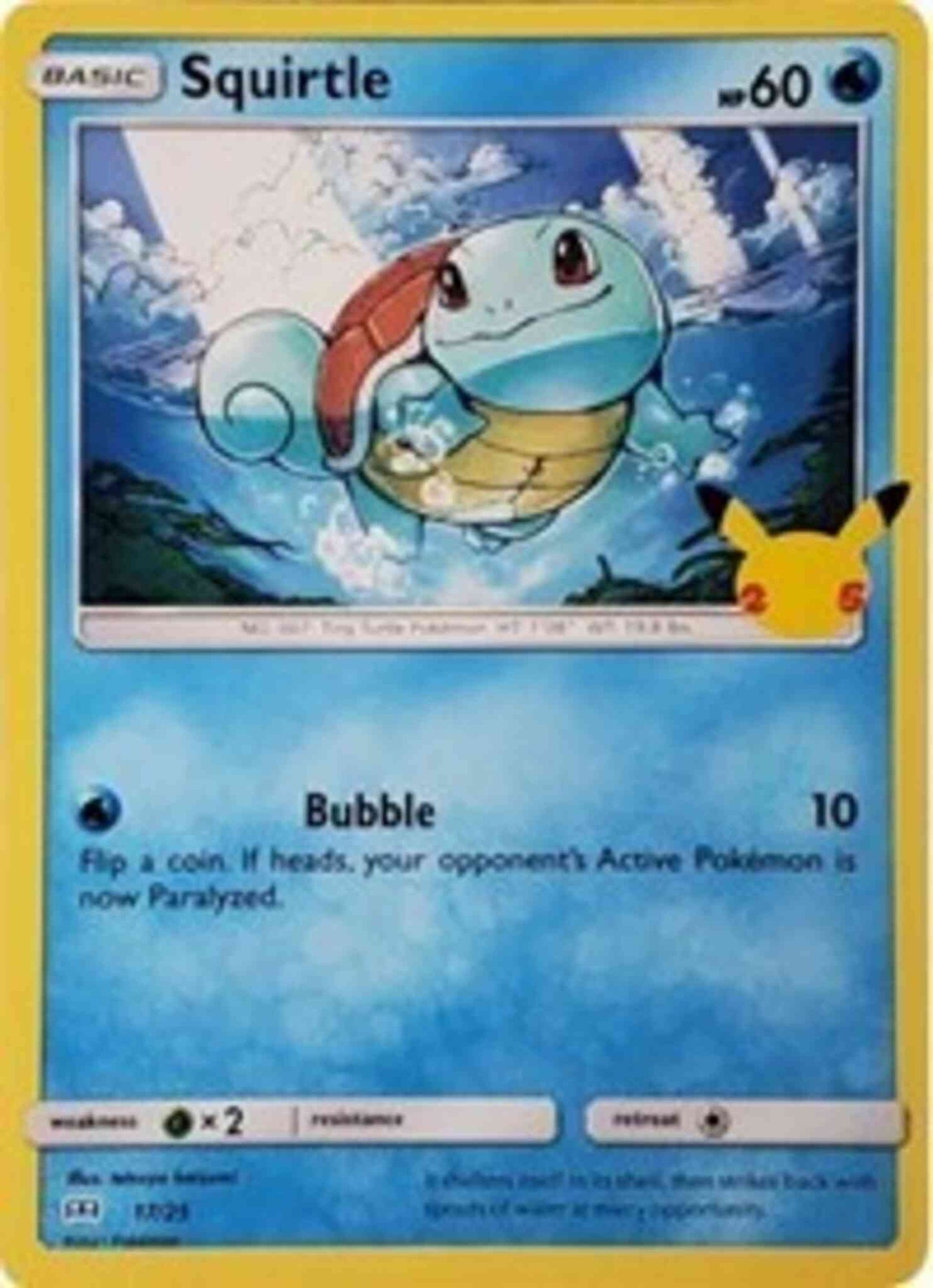 Squirtle - McDonald's 25th Anniversary - 17/25 - Promo [mcd21-17] [Holo]