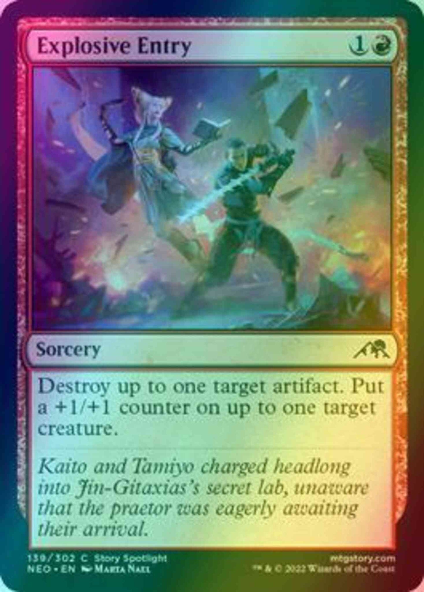 Explosive Entry [139] [Kamigawa: Neon Dynasty] [Foil]