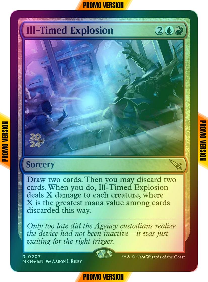 Ill-Timed Explosion [207s] [Prerelease] [Murders at Karlov Manor: Promos] [Foil]