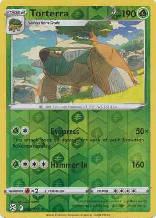 Torterra - 008/172 - Rare Holo [swsh9-008] [Reverse Holo]
