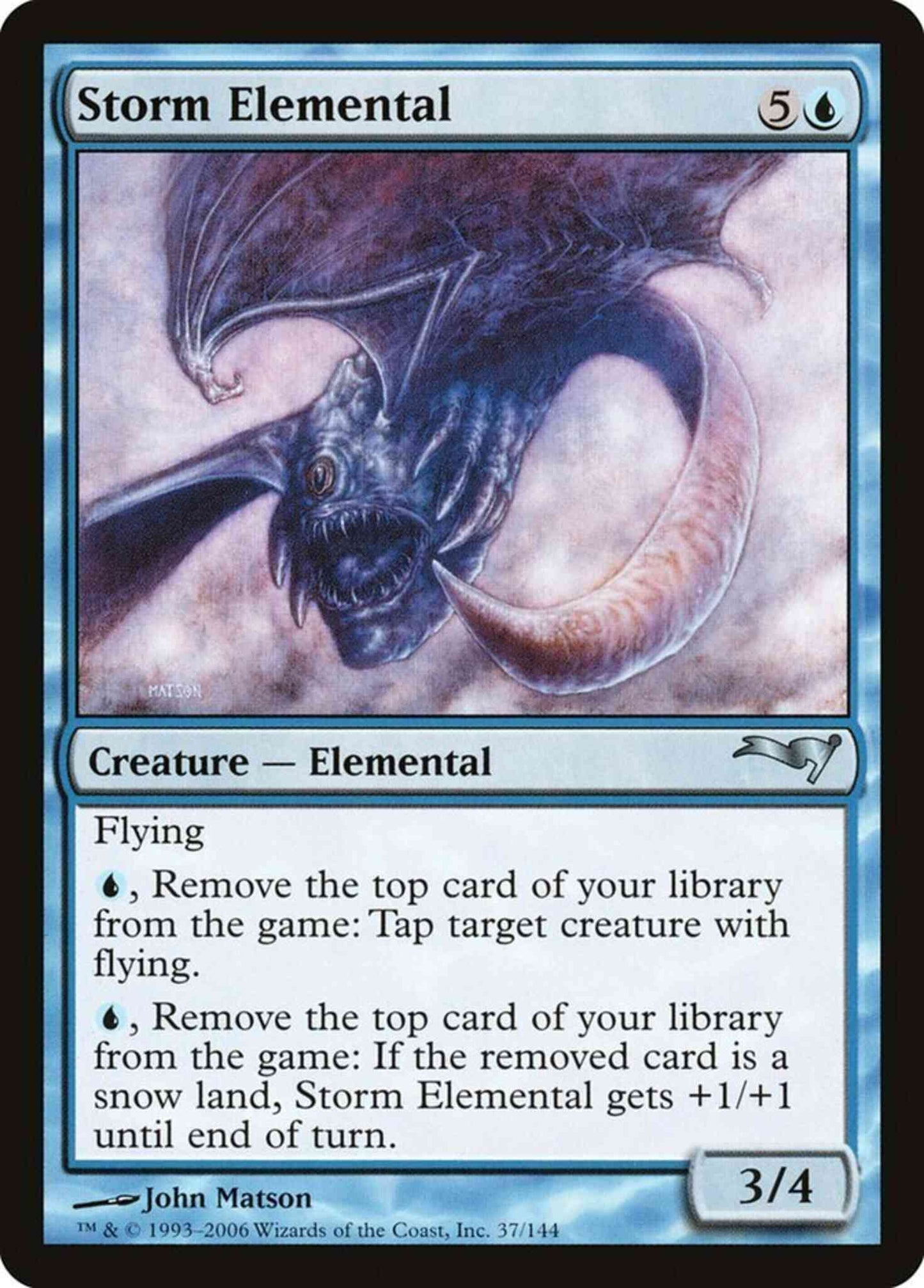 Storm Elemental [37] [Coldsnap Theme Decks] [Non-Foil]