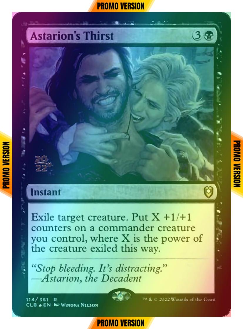 Astarion's Thirst [114s] [Prerelease] [Commander Legends: Battle for Baldur's Gate: Promos] [Foil]
