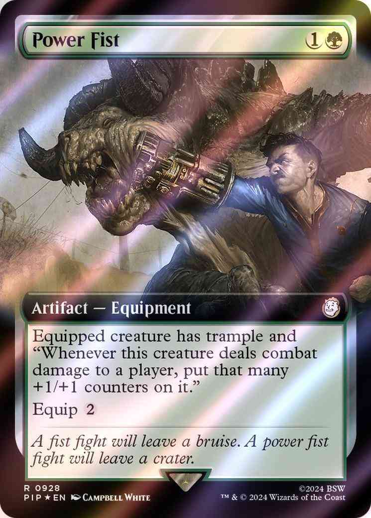 Power Fist [928] [Extended Art] [Fallout] [Surge Foil]