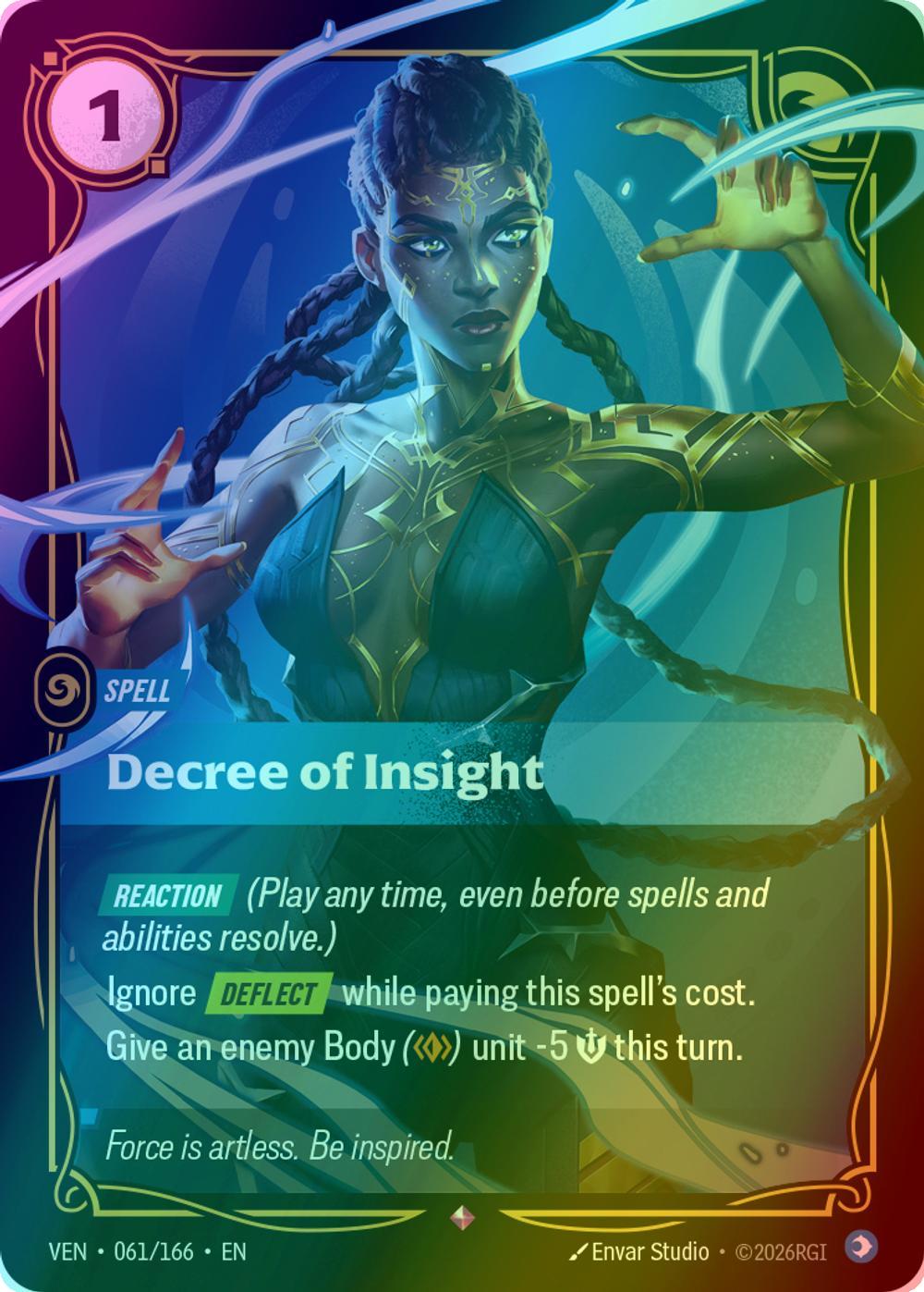 Decree of Insight - 061/166 [Vendetta] [Foil]