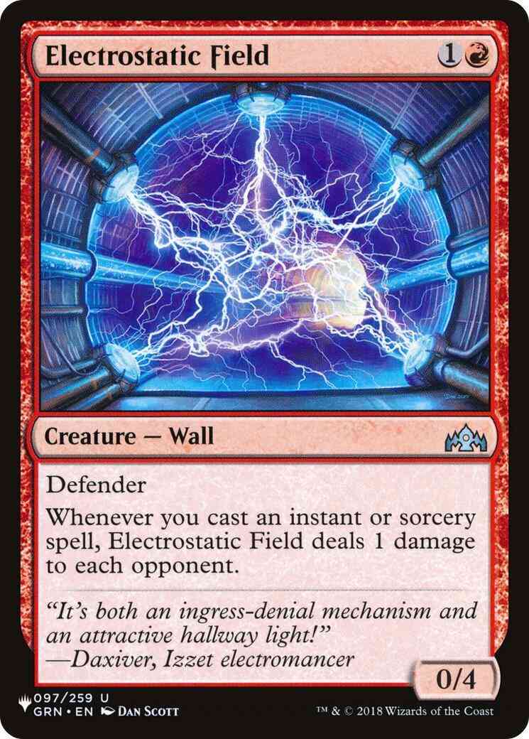 Electrostatic Field [GRN-97] [The List] [Non-Foil]