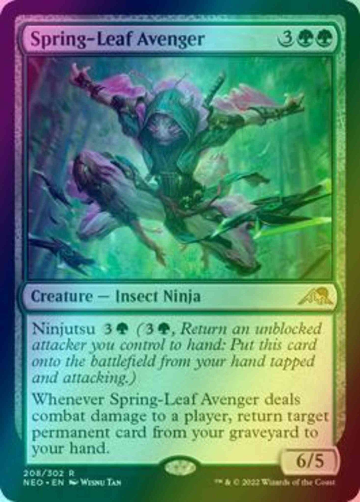 Spring-Leaf Avenger [208] [Kamigawa: Neon Dynasty] [Foil]