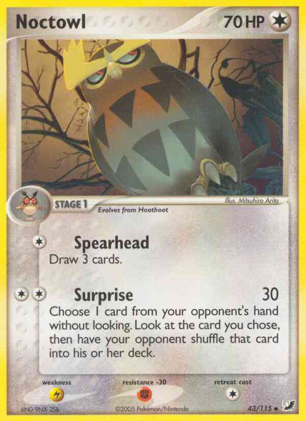 Noctowl - 43/115 - Uncommon [ex10-43] [Reverse Holo]