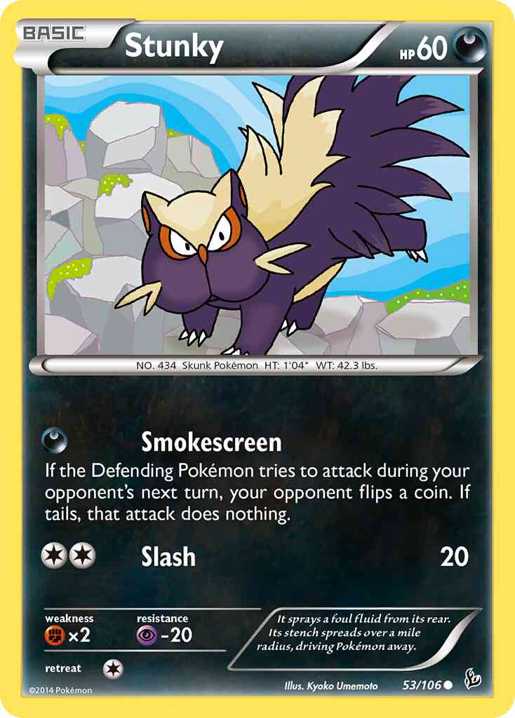 Stunky - 53/106 - Common [xy2-53] [Non-Holo]