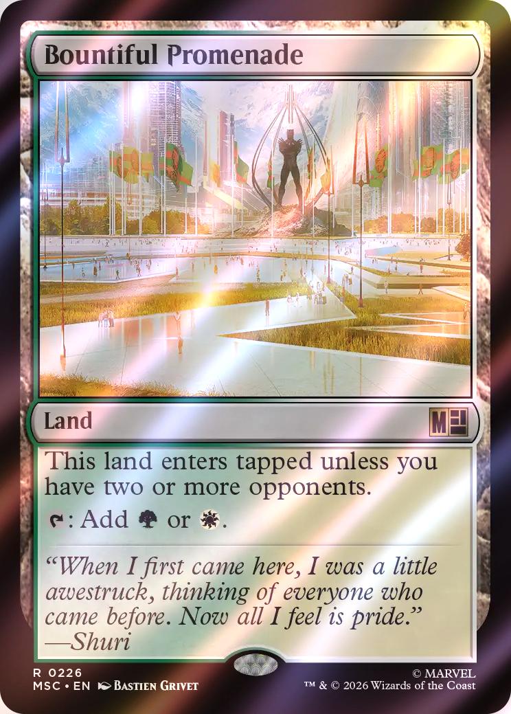 Bountiful Promenade [226] [Marvel Super Heroes: Commander] [Surge Foil]