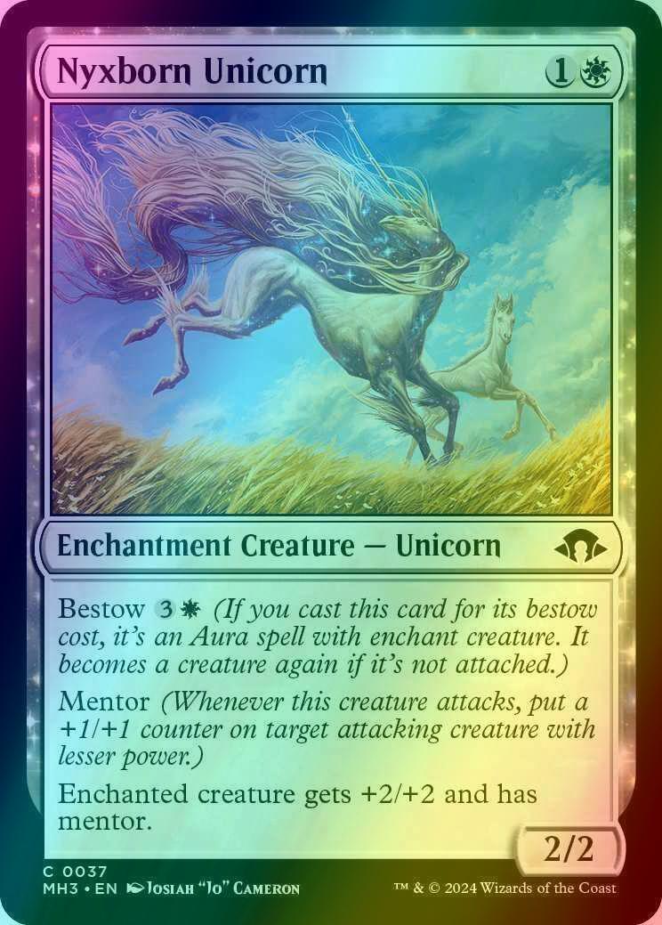 Nyxborn Unicorn [37] [Modern Horizons 3] [Foil]