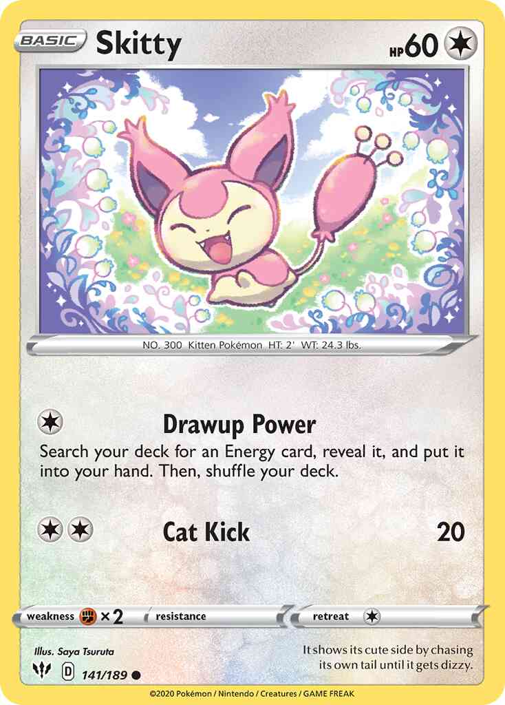 Skitty - 141/189 - Common [swsh3-141] [Reverse Holo]