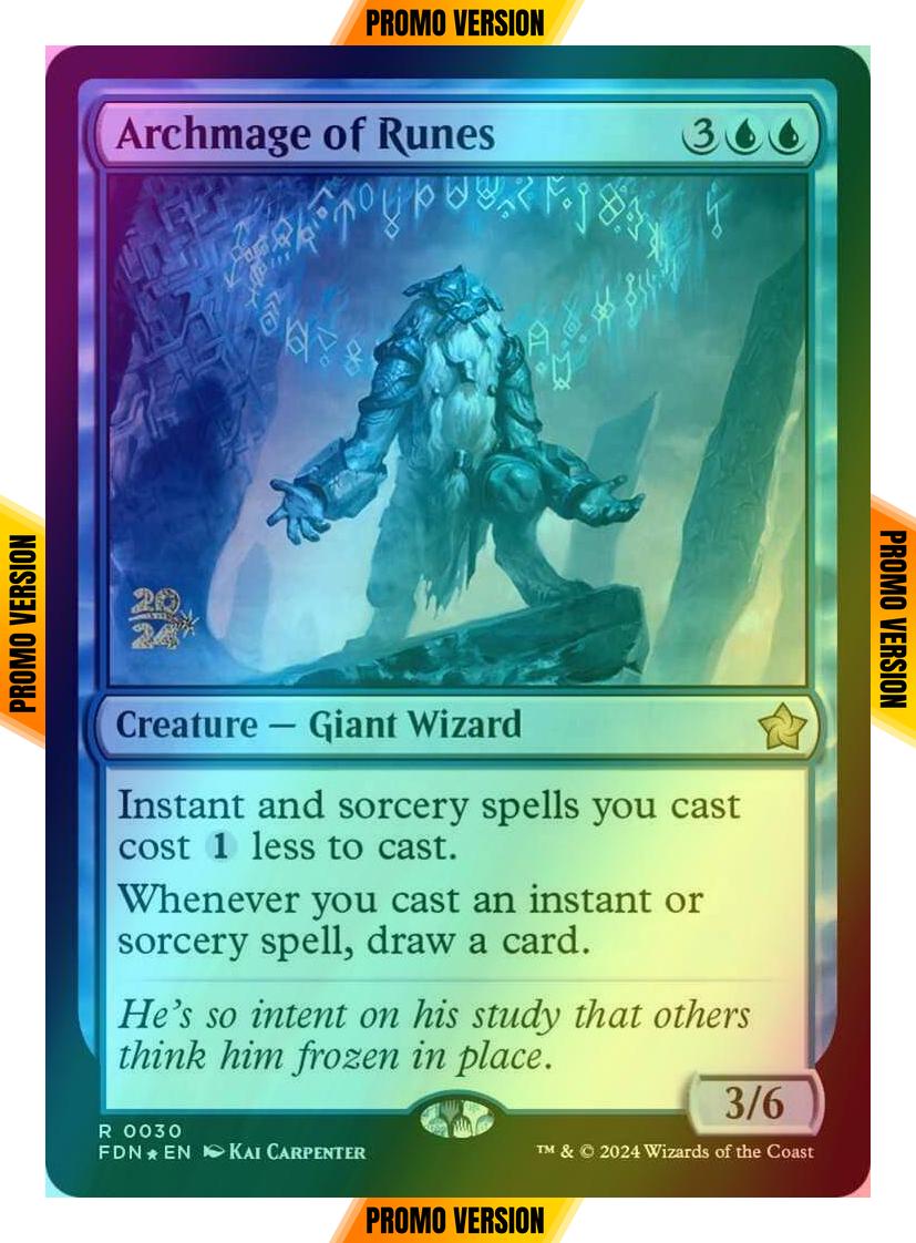 Archmage of Runes [30s] [Prerelease] [Foundations: Promos] [Foil]