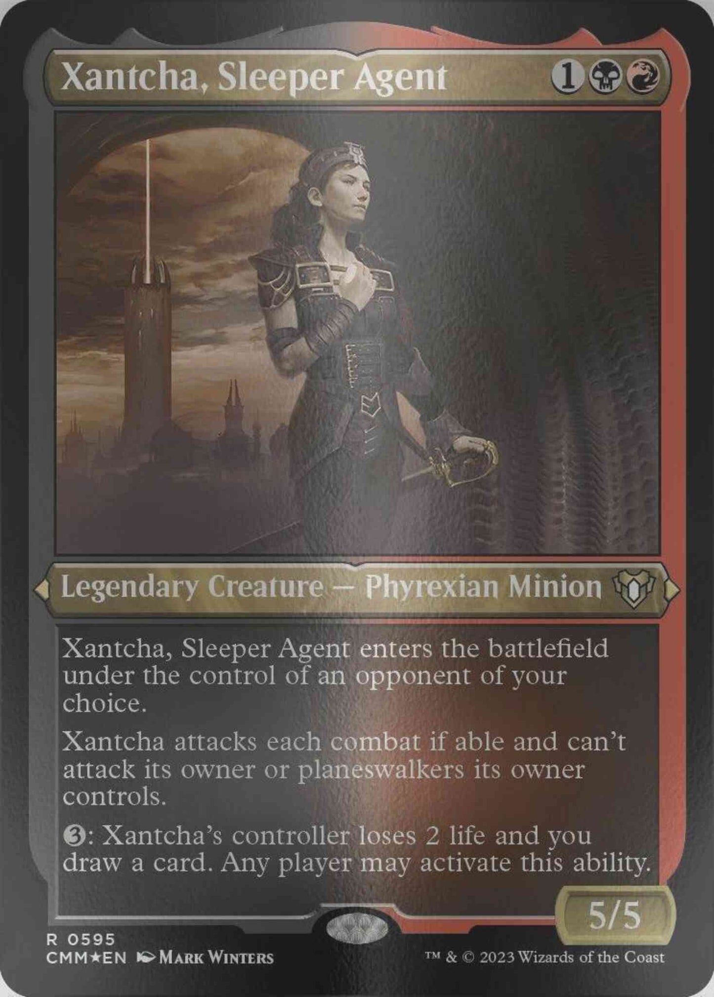 Xantcha, Sleeper Agent [595] [Commander Masters] [Etched Foil]
