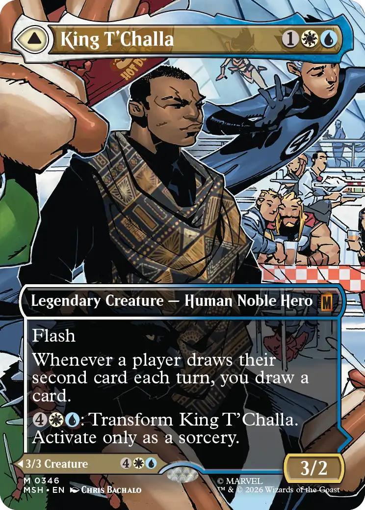 King T'Challa // Black Panther, Hope Enduring [346] [Borderless] [Scene] [Marvel Super Heroes] [Non-Foil]