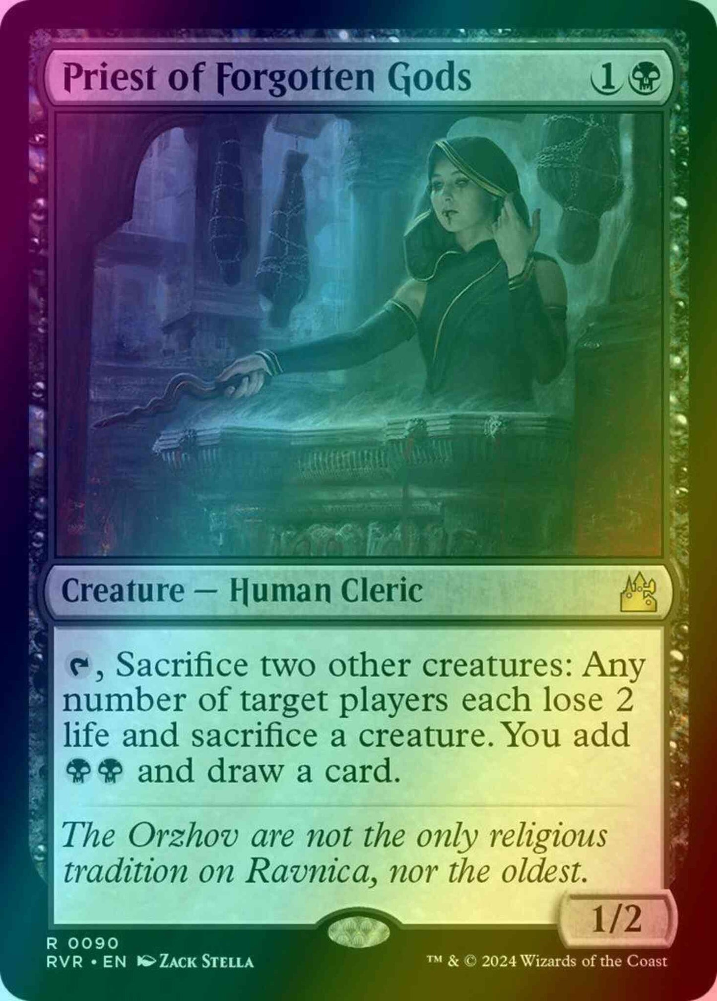 Priest of Forgotten Gods [90] [Ravnica Remastered] [Foil]