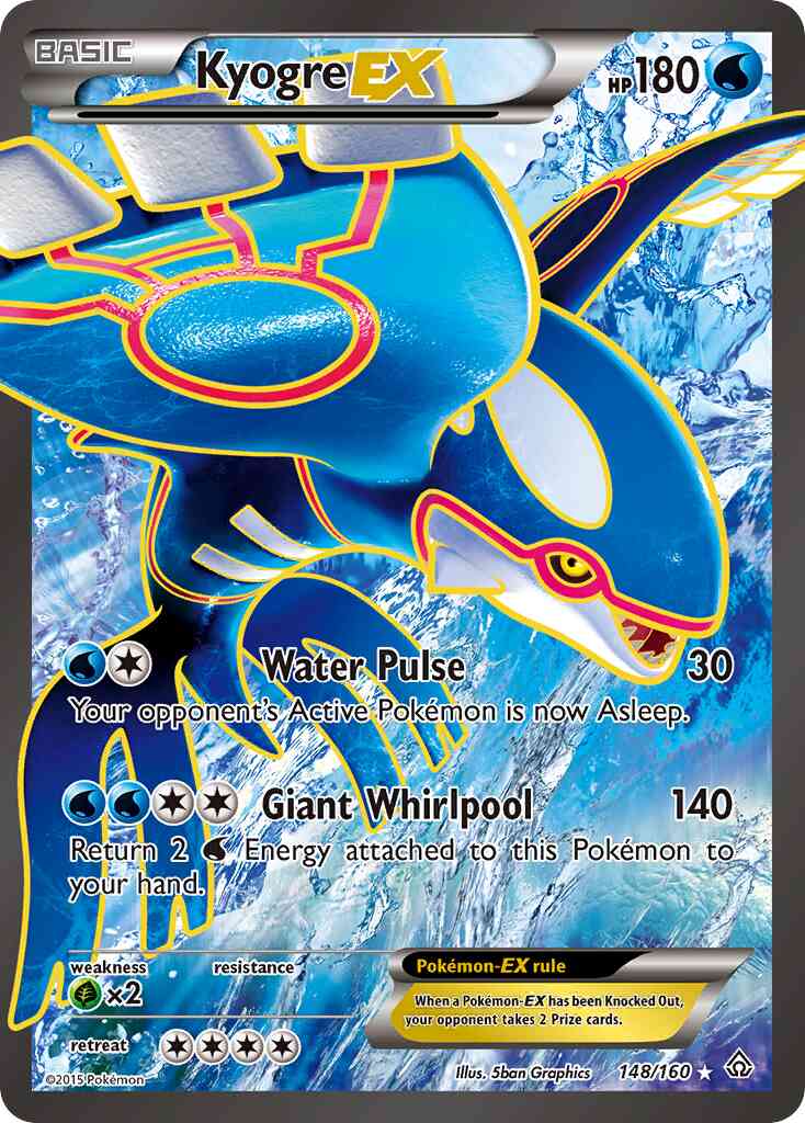 Kyogre-EX - 148/160 - Rare Ultra [xy5-148] [Ultra]