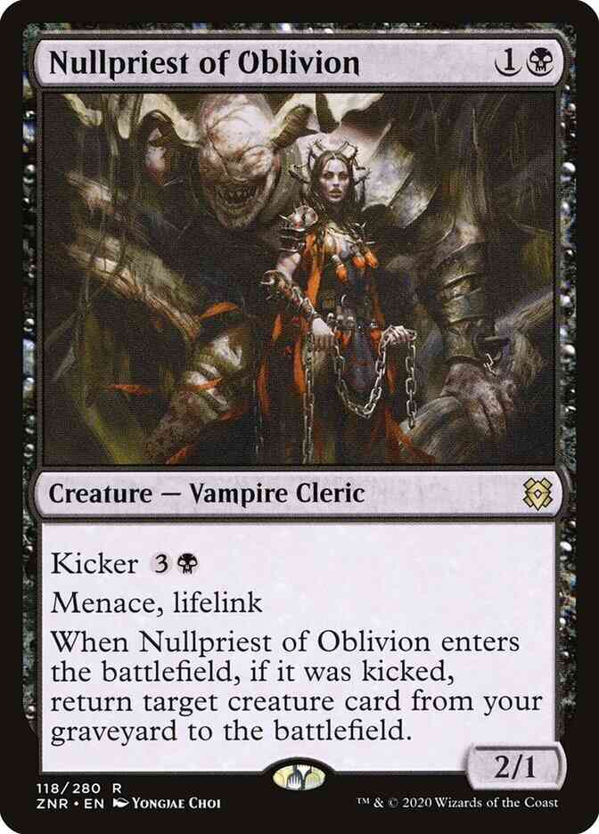 Nullpriest of Oblivion [118] [Zendikar Rising] [Non-Foil]