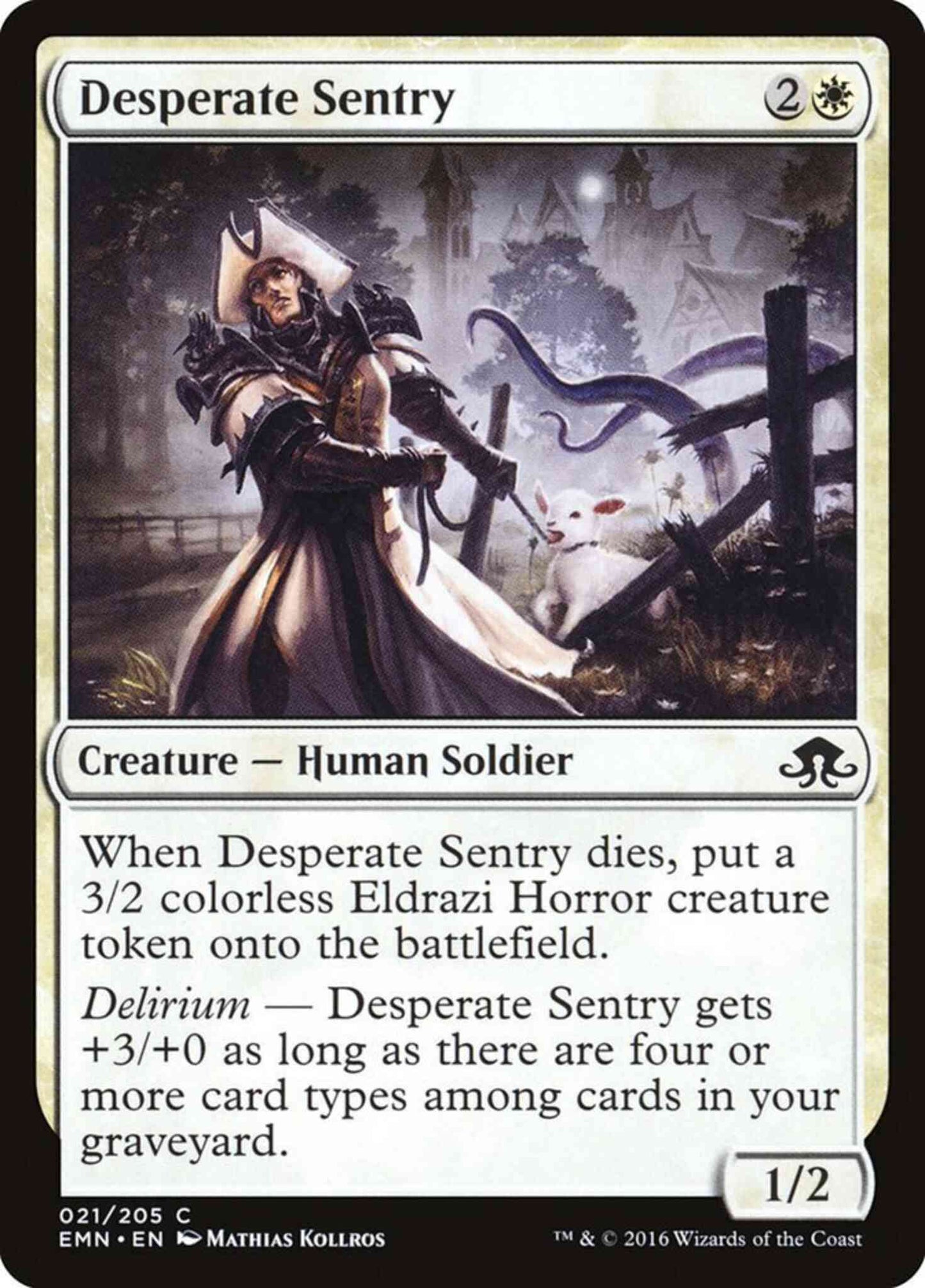 Desperate Sentry [21] [Eldritch Moon] [Non-Foil]