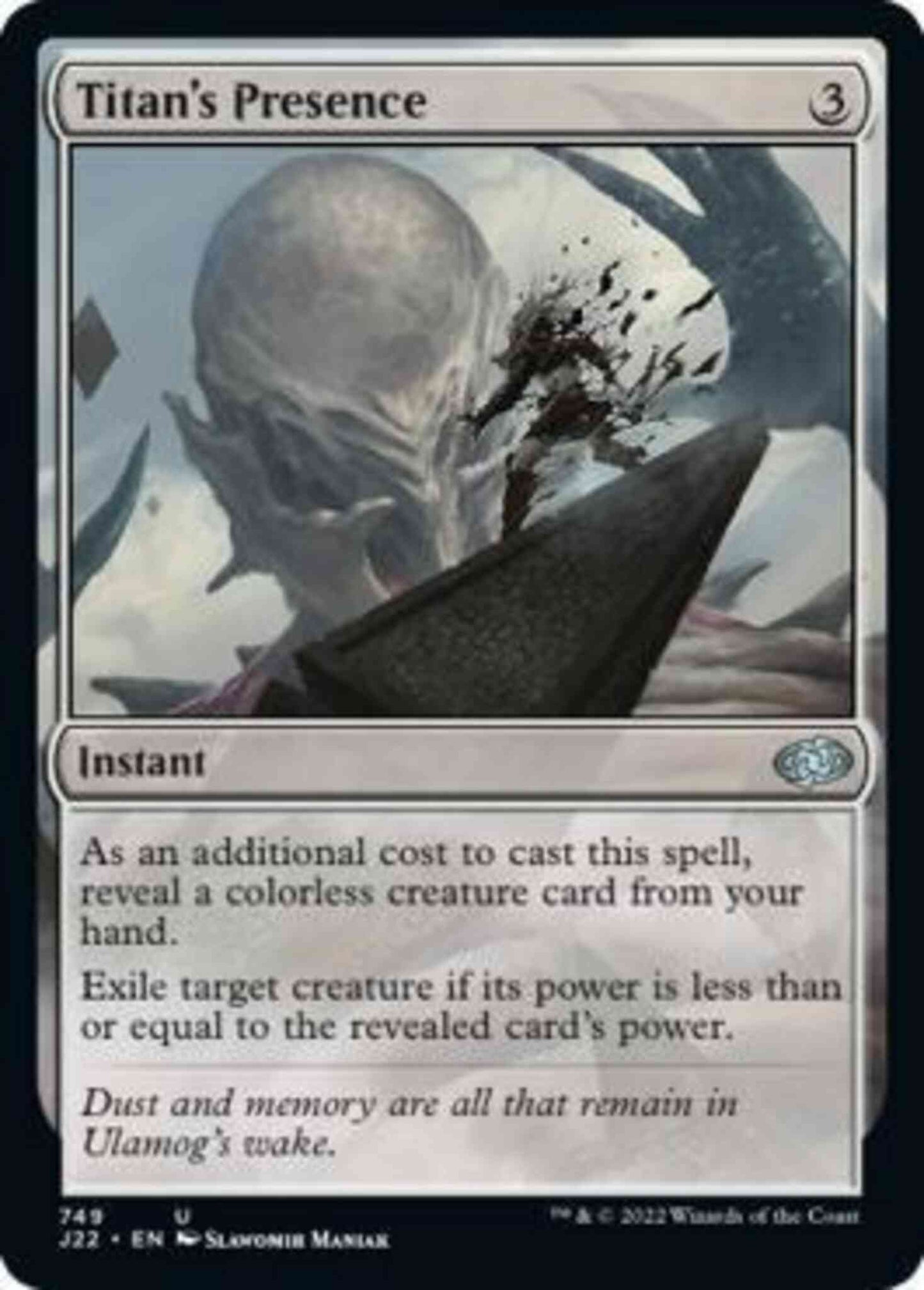 Titan's Presence [749] [Jumpstart 2022] [Non-Foil]