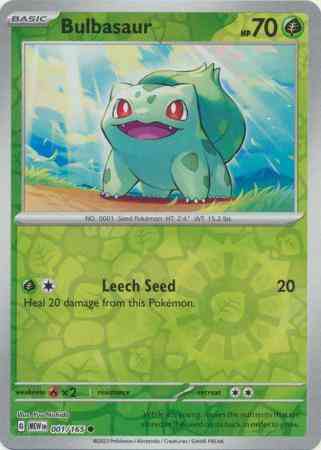 Bulbasaur - 001/165 - Common [sv035-001] [Reverse Holo]