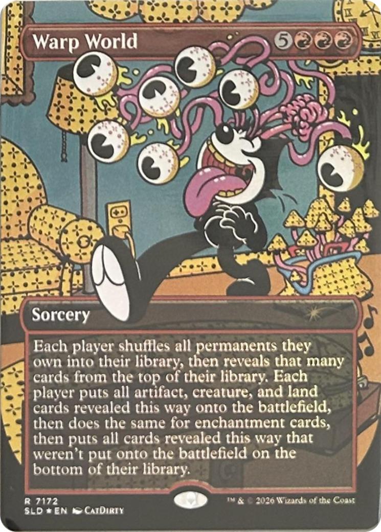 Warp World [7172] [Borderless] [Felix the Cat] [Secret Lair Drop] [Non-Foil]