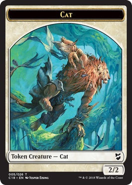 Angel Token (03) // Cat Token (05) [Commander 2018 Tokens] [Non-Foil]