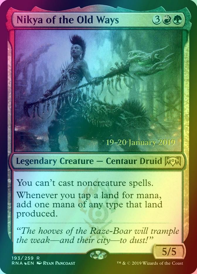 Nikya of the Old Ways [193s] [Ravnica Allegiance Promos] [Foil]