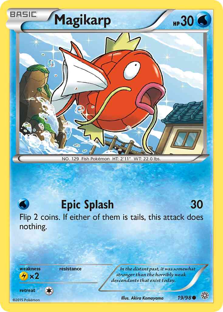 Magikarp - 19/98 - Common [xy7-19] [Reverse Holo]
