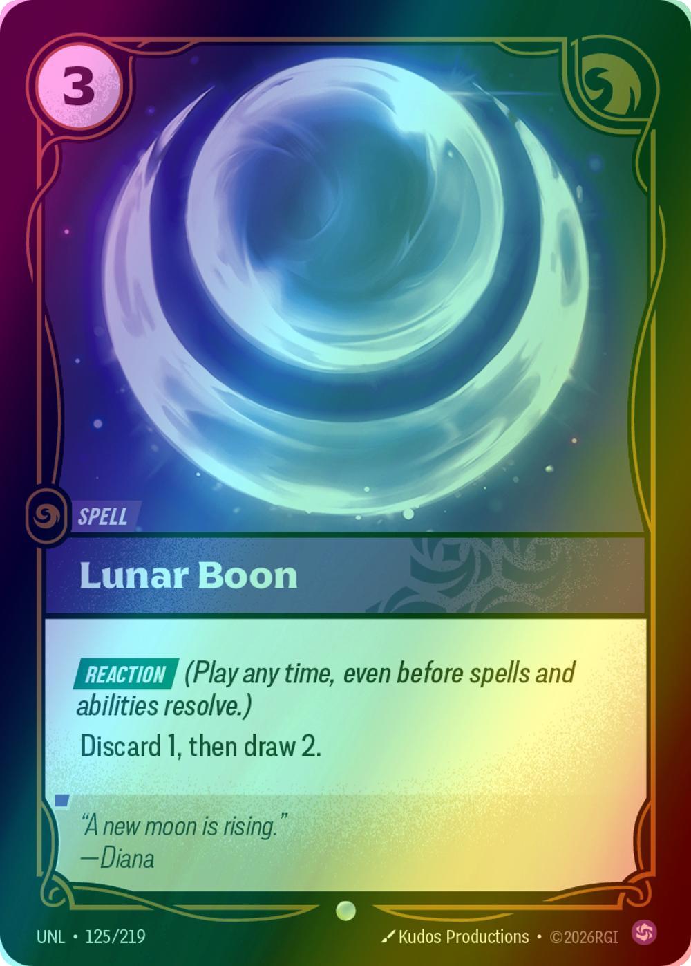 Lunar Boon - 125/219 [Unleashed] [Foil]