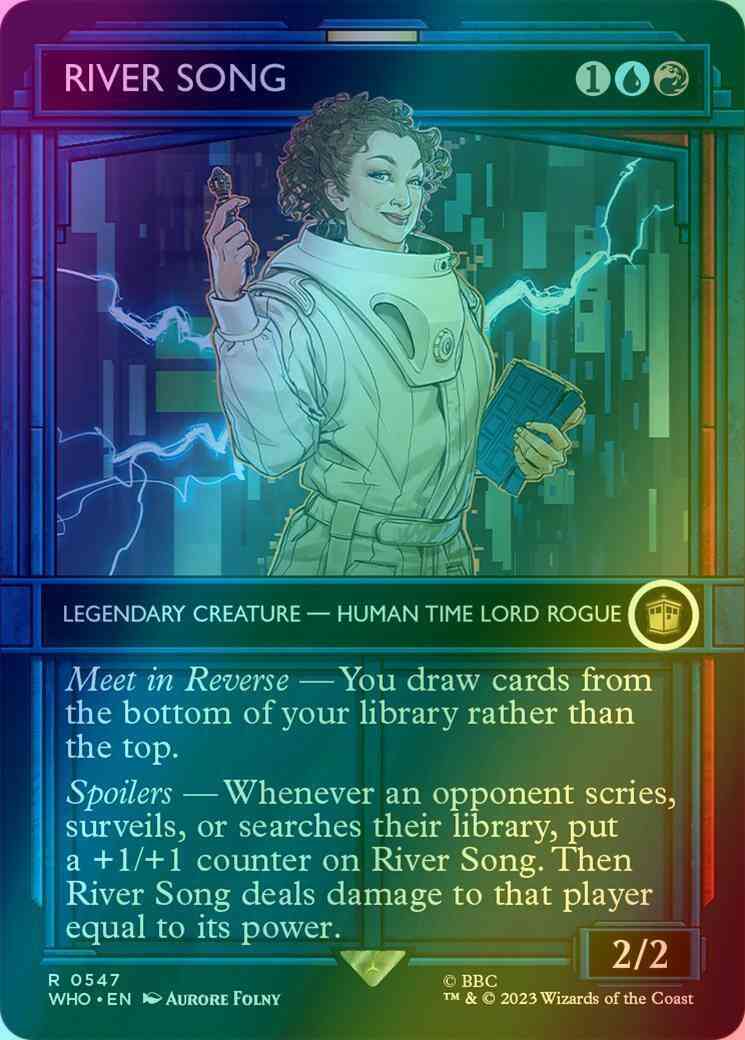 River Song [547] [TARDIS Showcase] [Universes Beyond: Doctor Who] [Foil]
