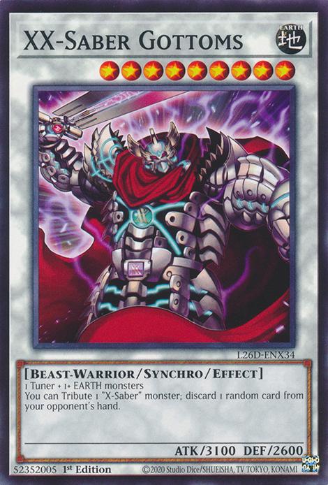 XX-Saber Gottoms - L26D-ENX34 - Common - 1st Edition