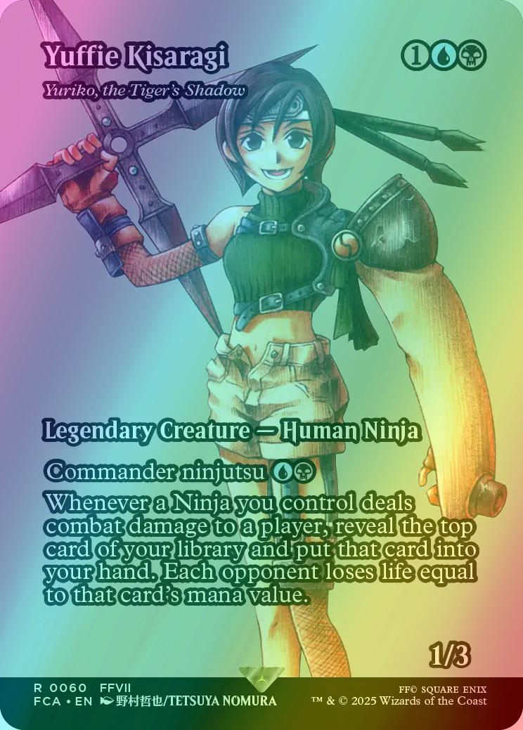 Yuffie Kisaragi - Yuriko, the Tiger's Shadow [60] [Borderless] [FINAL FANTASY: Through the Ages] [Foil]