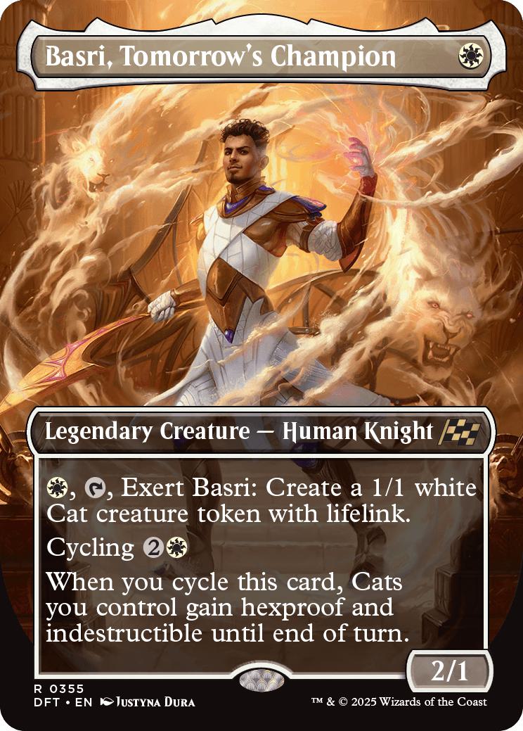 Basri, Tomorrow's Champion [355] [Borderless] [Aetherdrift] [Non-Foil]