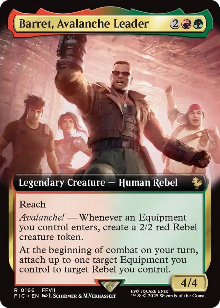 Barret, Avalanche Leader [166] [Extended Art] [FINAL FANTASY: Commander] [Non-Foil]