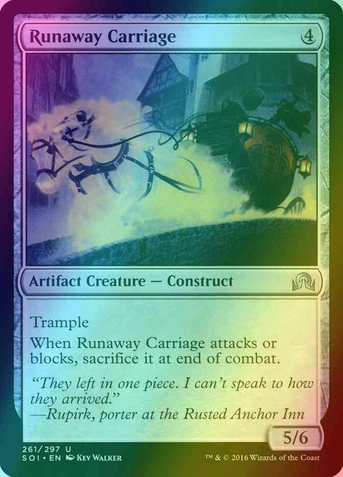 Runaway Carriage [261] [Shadows over Innistrad] [Foil]